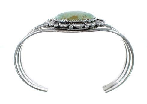 Genuine Navajo Kingman Turquoise Sterling Silver Cuff Bracelet NN20520